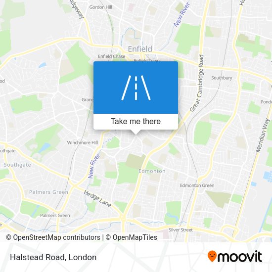 Halstead Road map