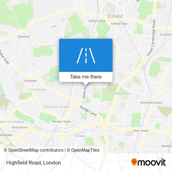 Highfield Road map