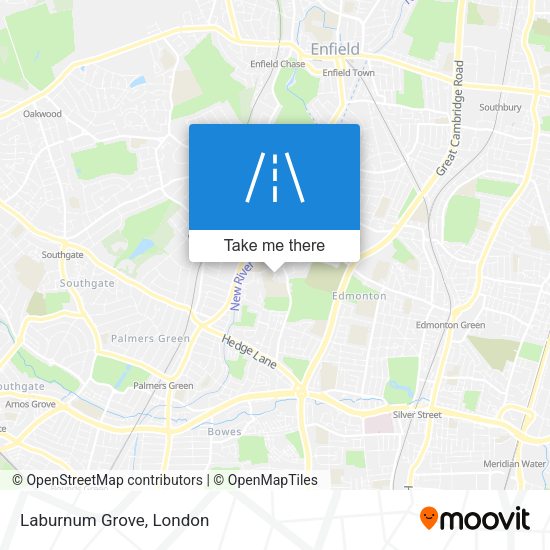 Laburnum Grove map