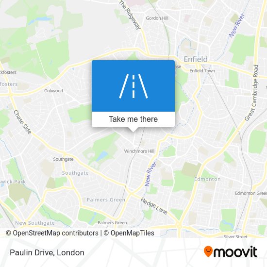Paulin Drive map