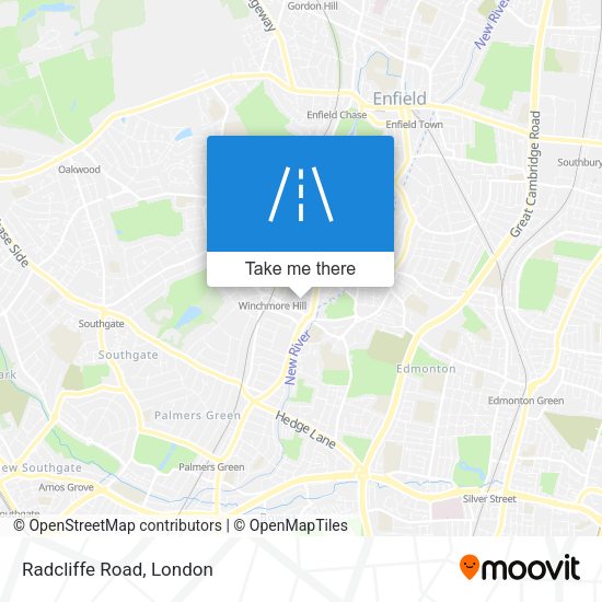 Radcliffe Road map