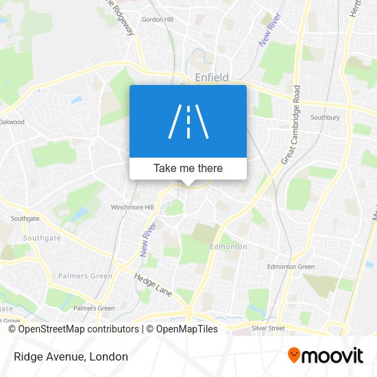 Ridge Avenue map