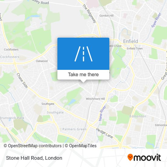 Stone Hall Road map
