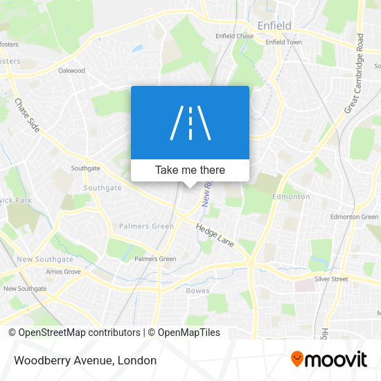 Woodberry Avenue map