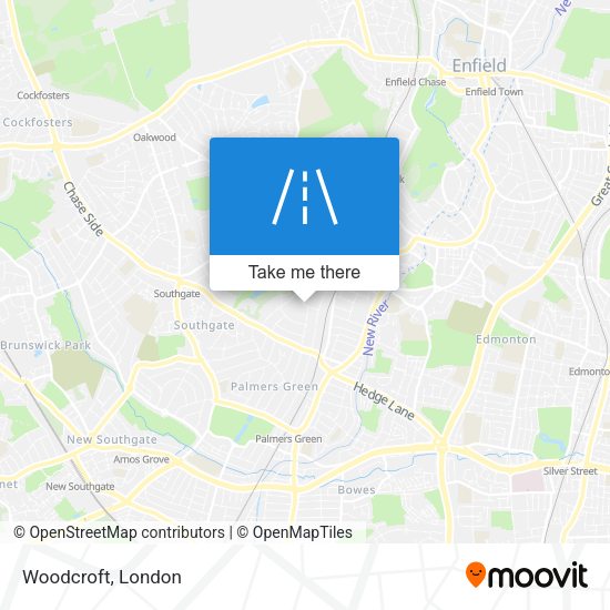 Woodcroft map