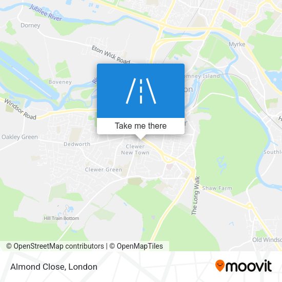 Almond Close map