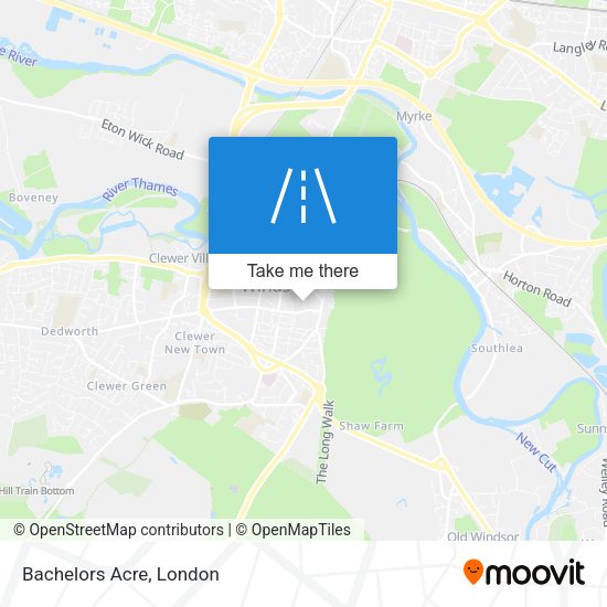 Bachelors Acre map
