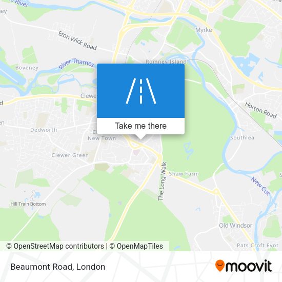 Beaumont Road map