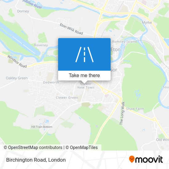 Birchington Road map