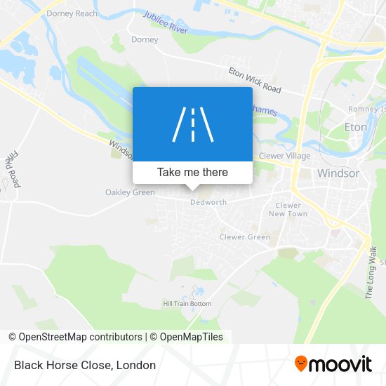 Black Horse Close map