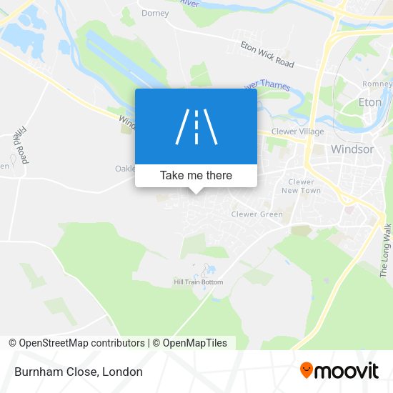 Burnham Close map