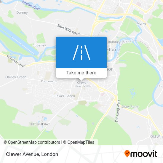 Clewer Avenue map