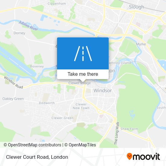 Clewer Court Road map