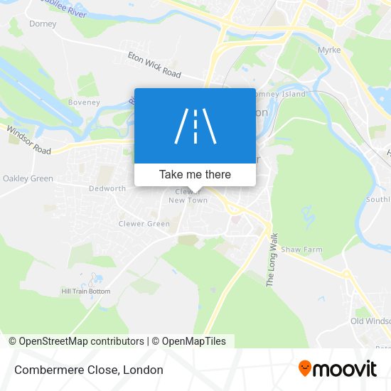 Combermere Close map