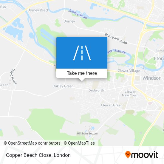 Copper Beech Close map