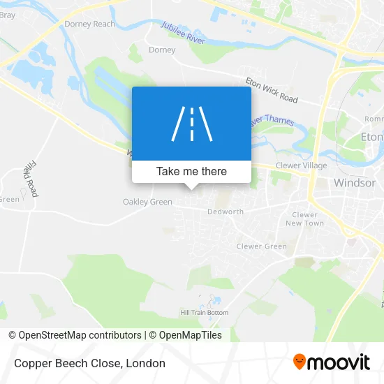 Copper Beech Close map