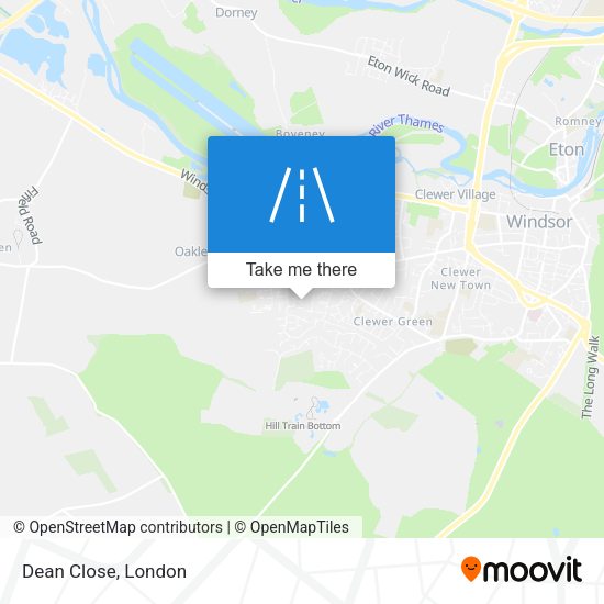 Dean Close map