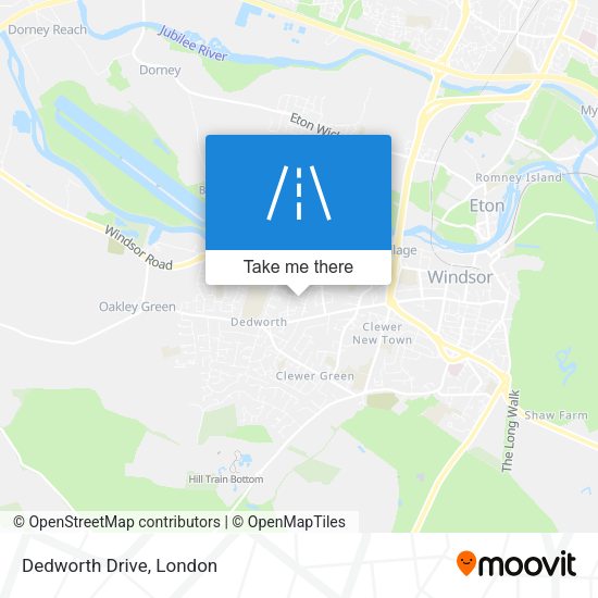 Dedworth Drive map