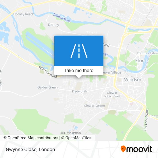 Gwynne Close map