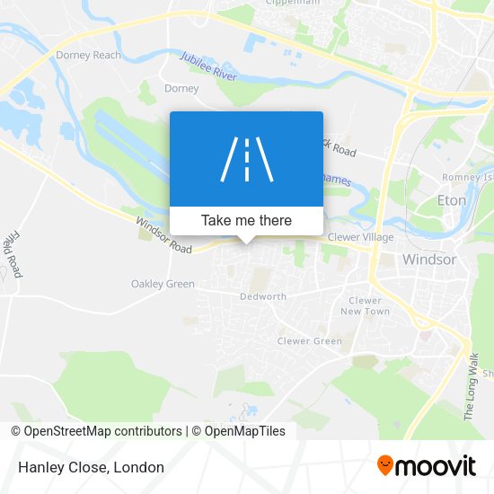 Hanley Close map