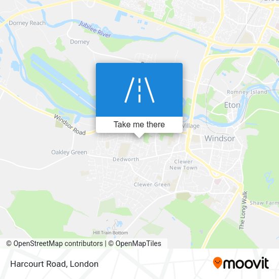 Harcourt Road map