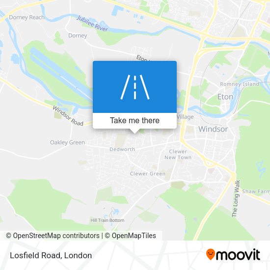 Losfield Road map