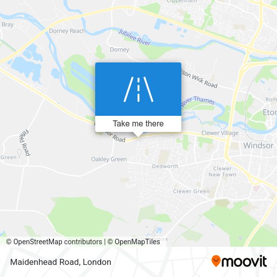 Maidenhead Road map