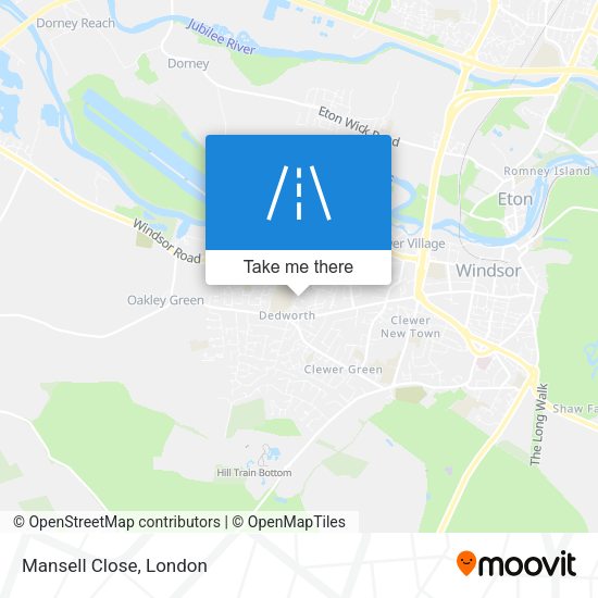 Mansell Close map
