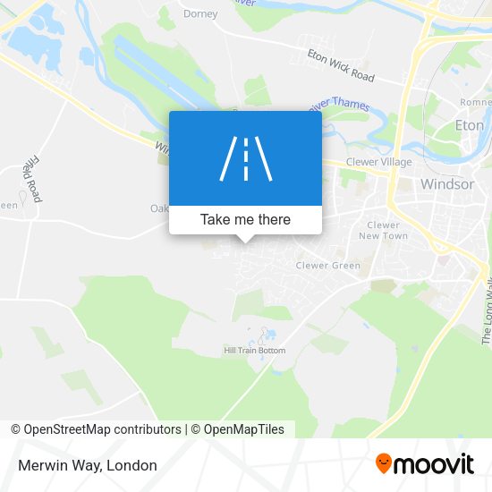 Merwin Way map