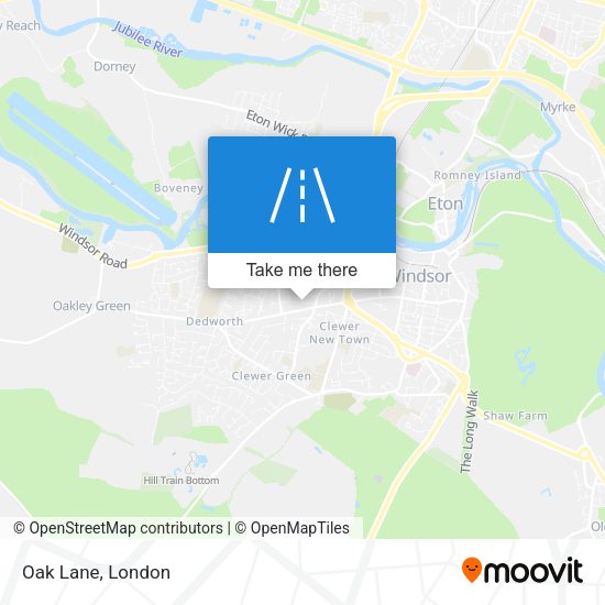 Oak Lane map