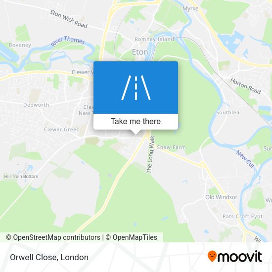 Orwell Close map