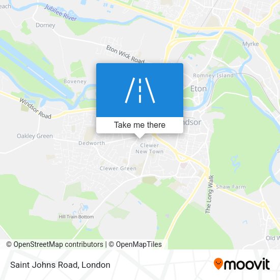 Saint Johns Road map