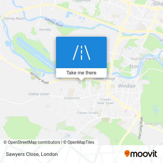 Sawyers Close map