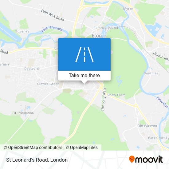 St Leonard's Road map