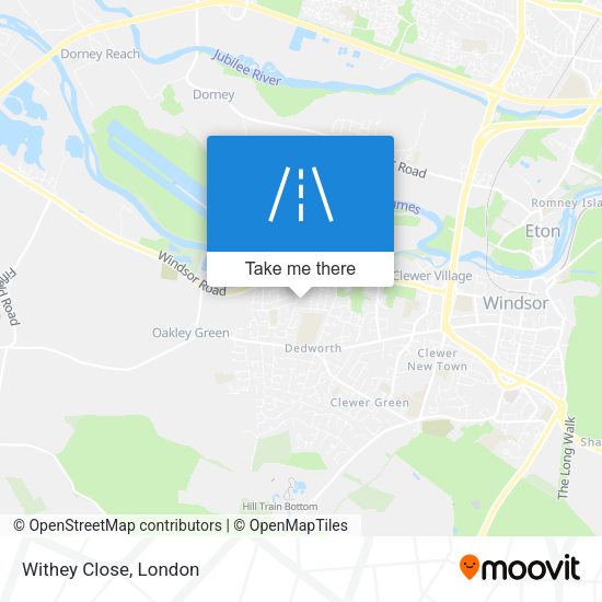 Withey Close map