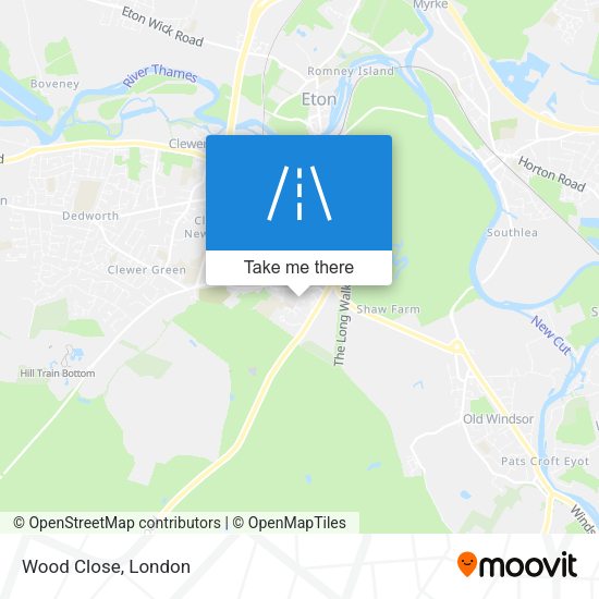 Wood Close map
