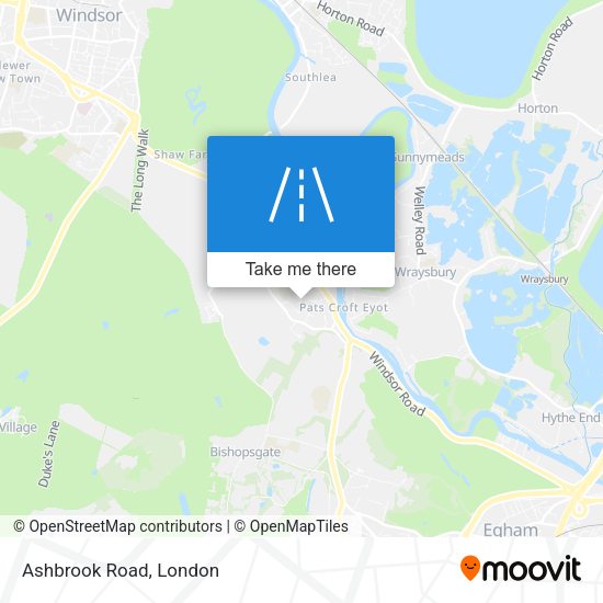 Ashbrook Road map