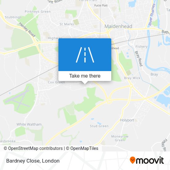 Bardney Close map
