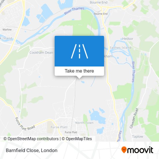 Barnfield Close map
