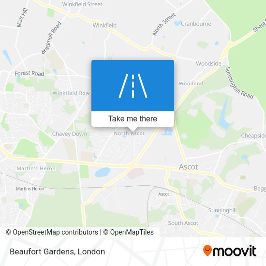 Beaufort Gardens map