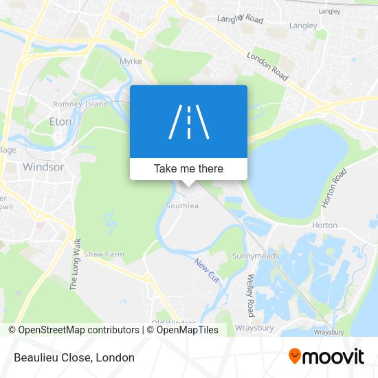 Beaulieu Close map
