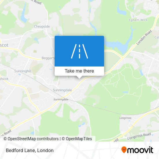 Bedford Lane map
