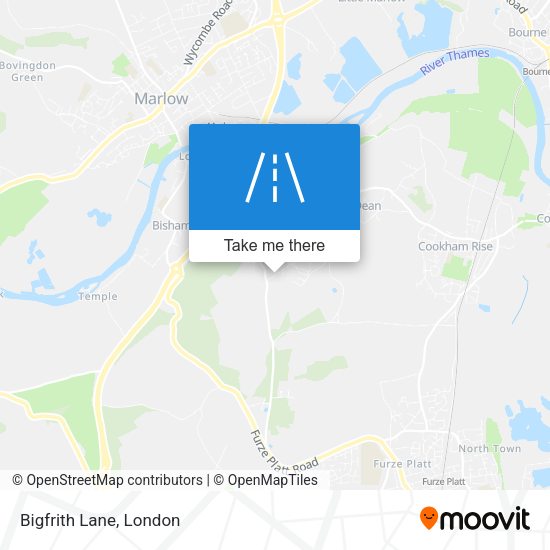 Bigfrith Lane map