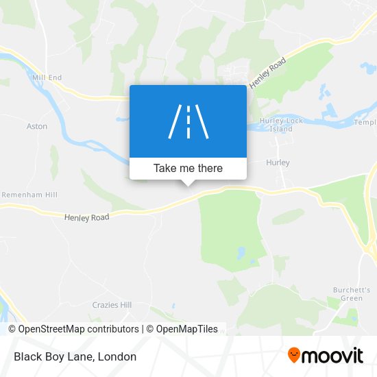 Black Boy Lane map