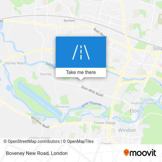 Boveney New Road map