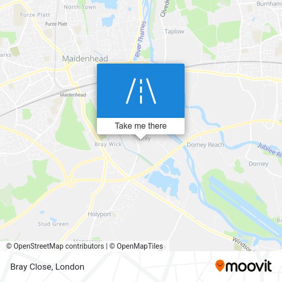 Bray Close map