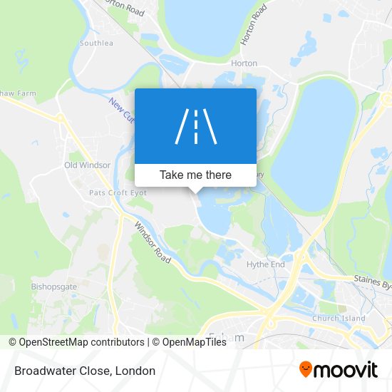 Broadwater Close map