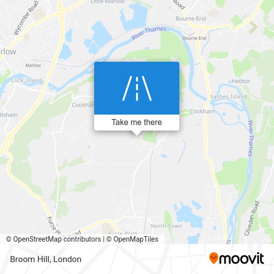 Broom Hill map