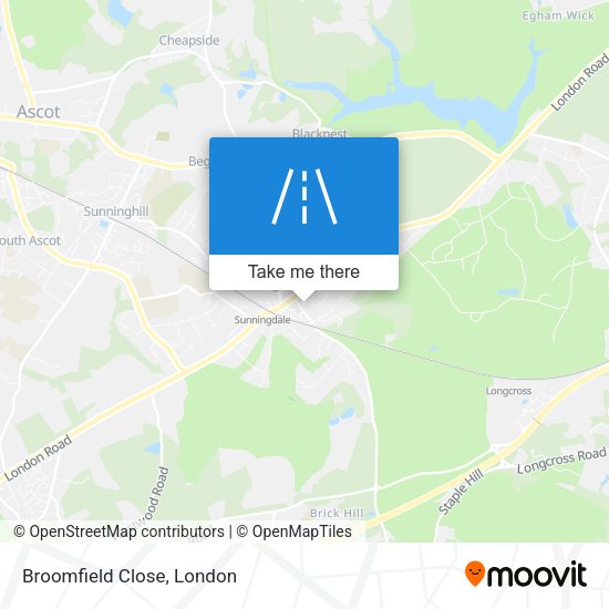 Broomfield Close map