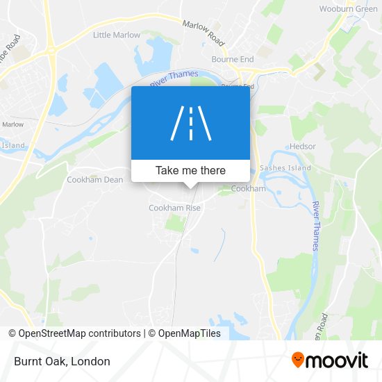 Burnt Oak map